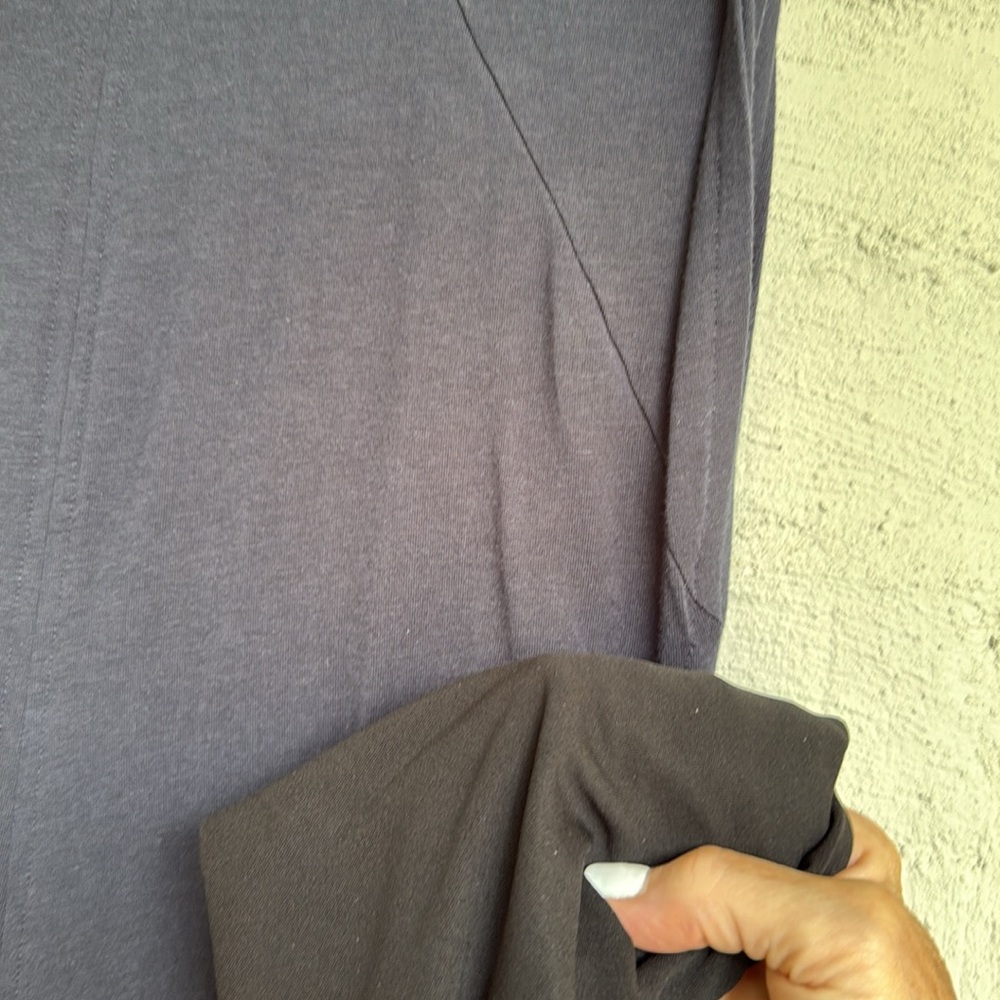 Athleta Apres Navy Side Ruched Dress Size Small - Picture 8 of 14